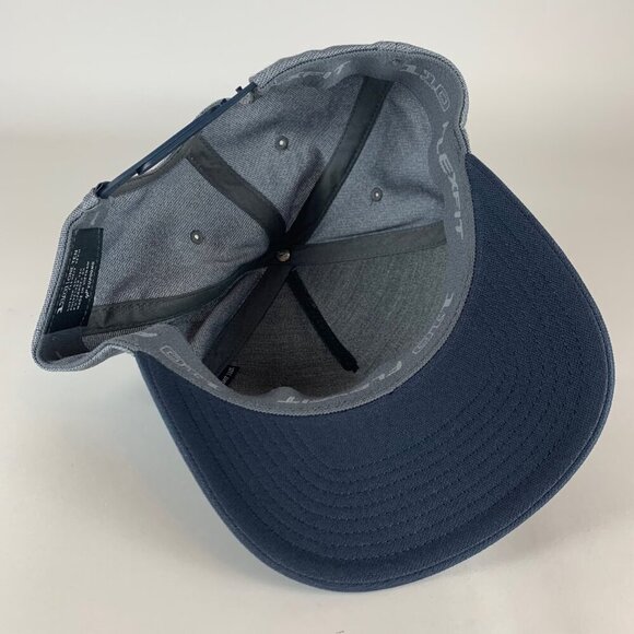 Travis Mathew Golf Mens Gray Navy Blue Stretch Fit Snapback Hat - Picture 4 of 5